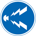 sound horn road sign Japan